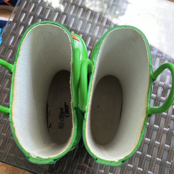Western Chief frog green rain boots little kids size 12 - Picture 6 of 7